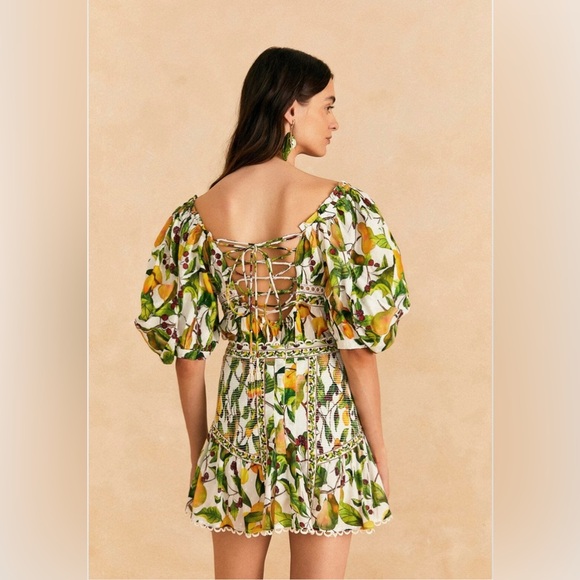 Farm Rio Off-White Fruit Orchard Mini Skirt - Picture 7 of 9